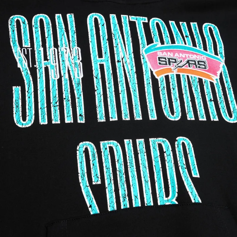 Mitchell & Ness x NBA San Antonio Spurs Team OG Sweatshirt Men's Black-2