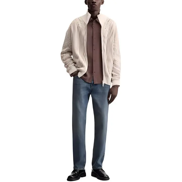 ZARA Knitwear Men White-2