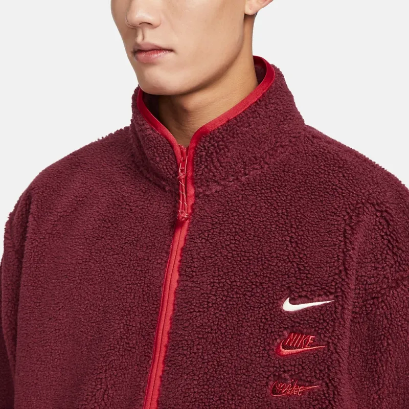 Nike Casual Sportswear Men Set Red Top+Black Bottom-4