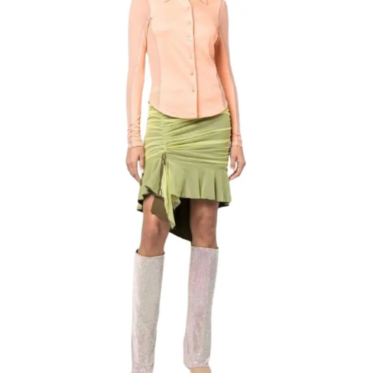 DIESEL Casual Short Skirts Women's Green-3