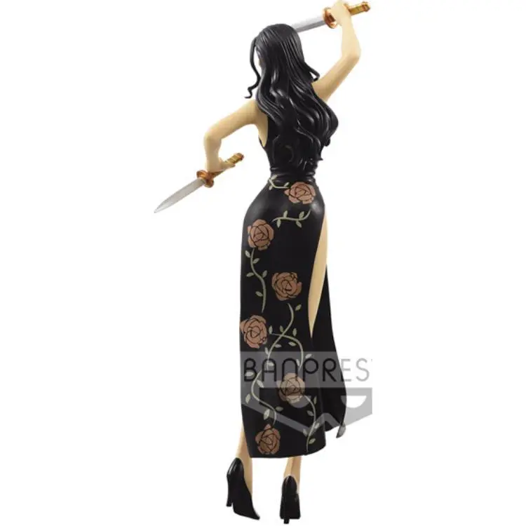 BANPRESTO Nico Robin Glass Factory One Piece Sparkling Charm Cheongsam Kung Fu Robin A Bonus Gifts-1
