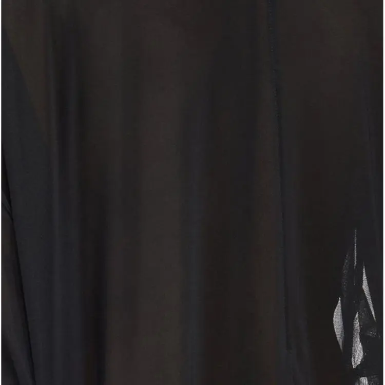 RICK OWENS Embroidered-logo Longline T-shirt-4