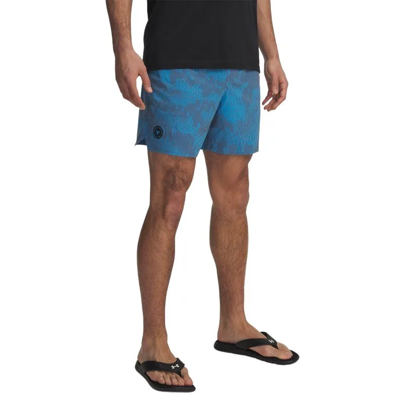 Under Armour Johnson Collection Iso Chill SS25 Project Rock Casual Shorts Men's Ether Blue-2
