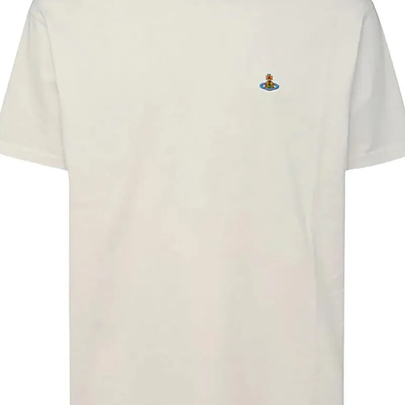 Vivienne Westwood Logo Embroidered Crewneck T Shirt-5