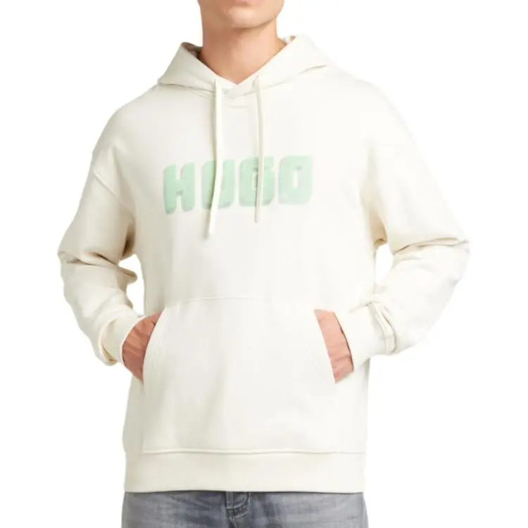 HUGO BOSS Logo print Cotton Hoodie-3