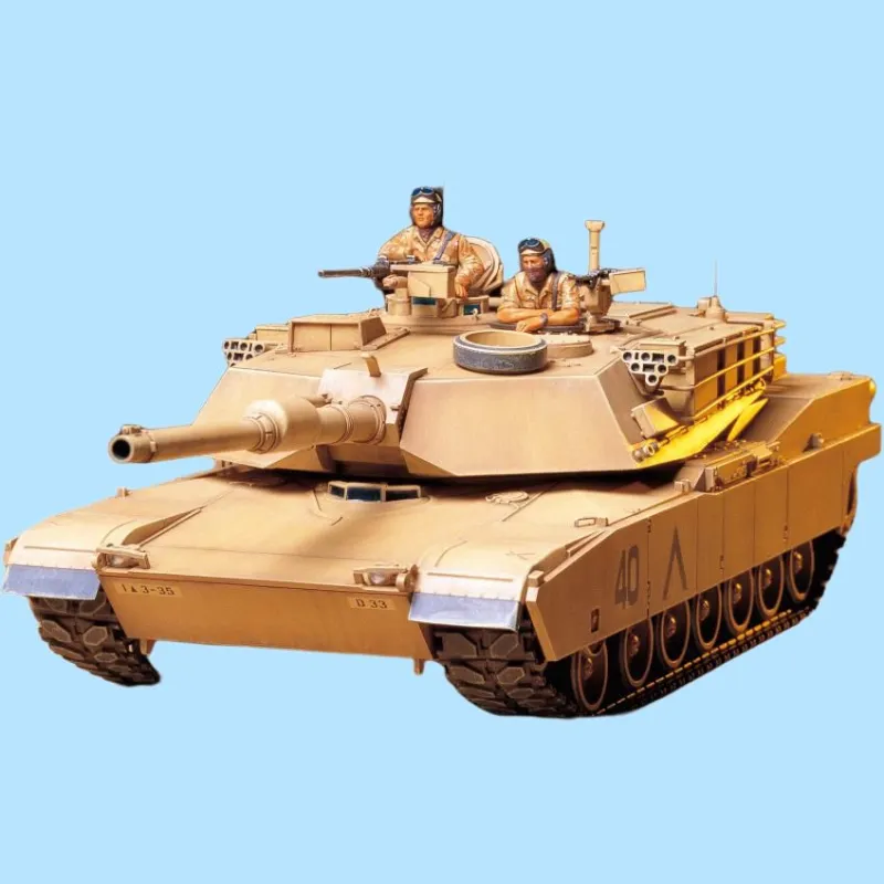 Tamiya SCALE M1A1 ABRAMS 120mm 1/35 Model Kits-2