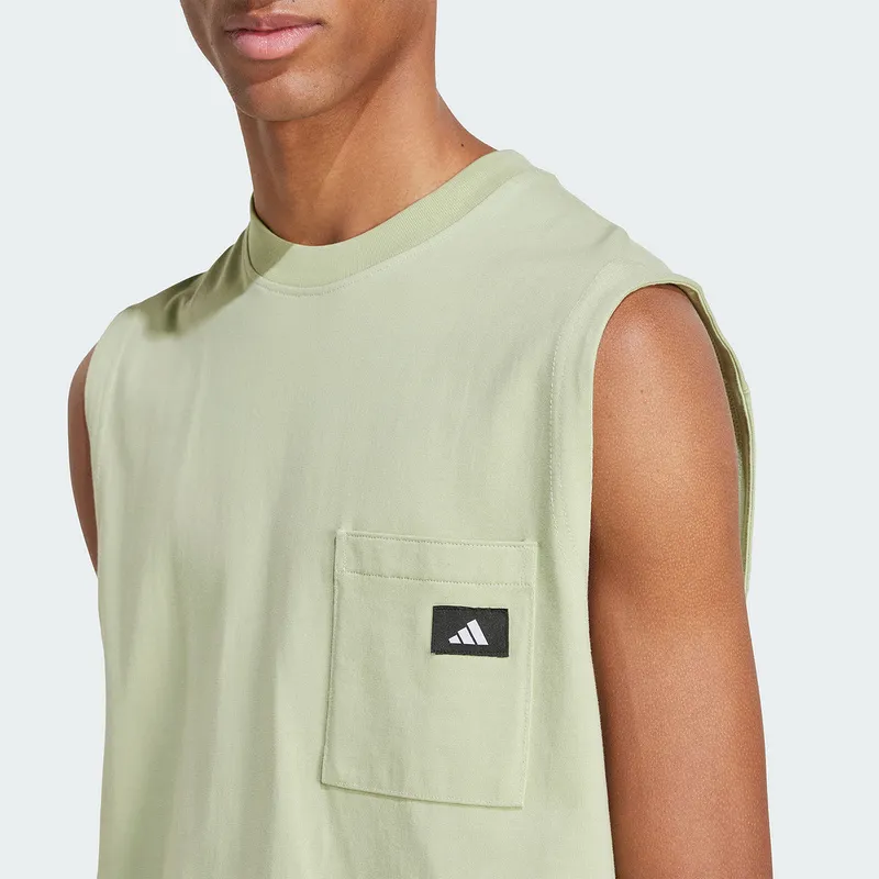 Adidas SS25 Basketball Jersey Men's Yellow Green-3