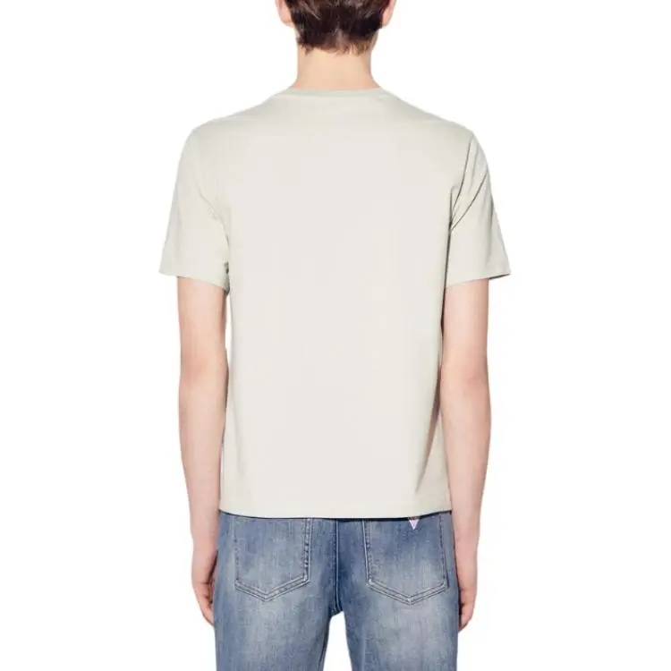 GUESS T Shirts Men Mint Green-2