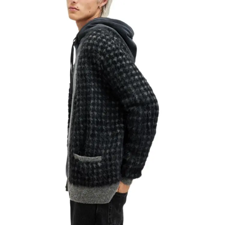 ALLSAINTS Textured Check Knitwear-2