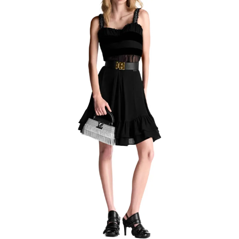 LOUIS VUITTON Casual Short Skirts Women's Black-1