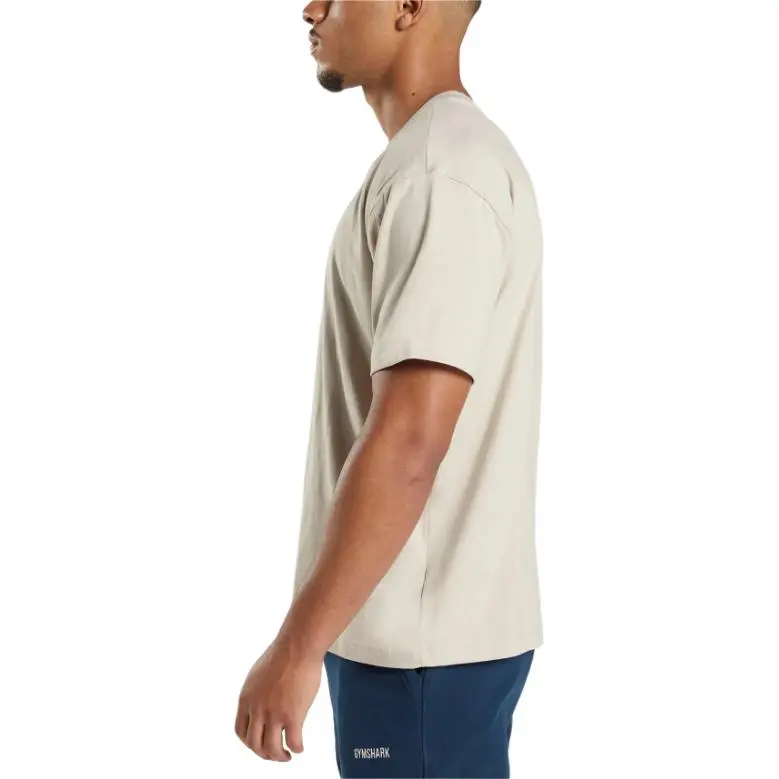 GYMSHARK Rest Day Sweats T Shirt Men's Pebble Gray-3