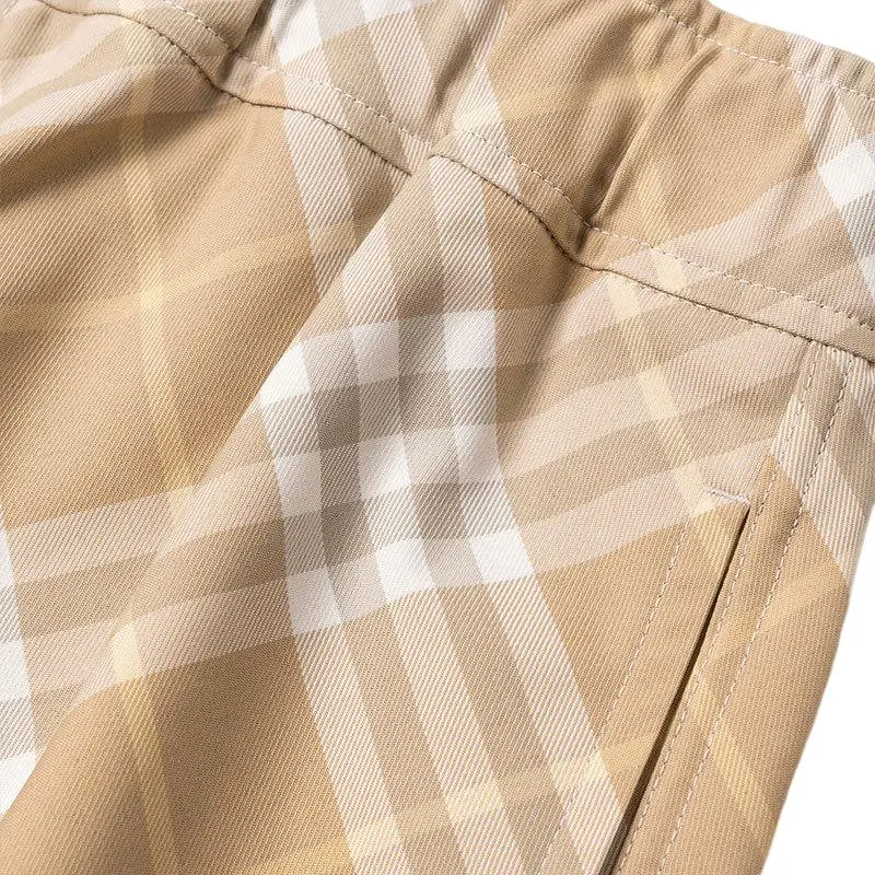 Burberry Checked Belted Waist Shorts-6