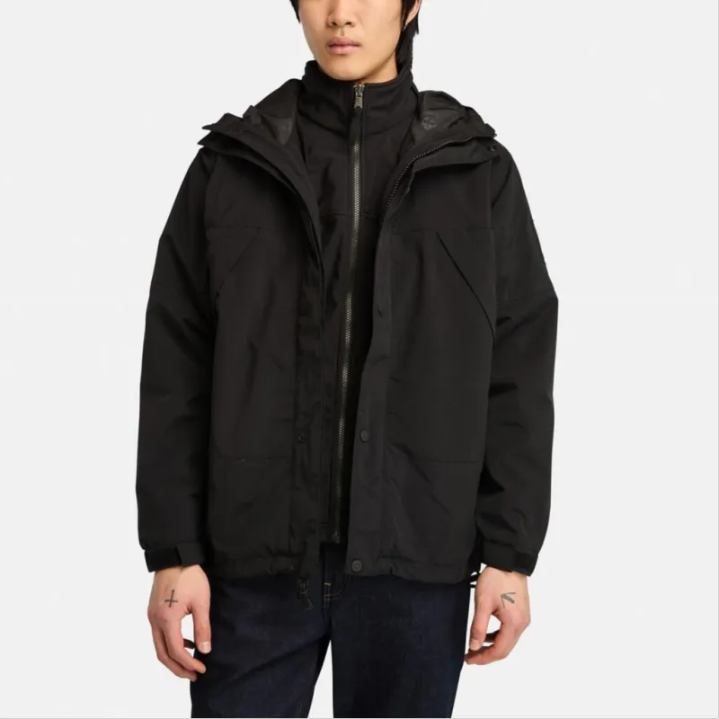 Timberland Waterproof And Warm Windbreaker Jacket Men's Black-2