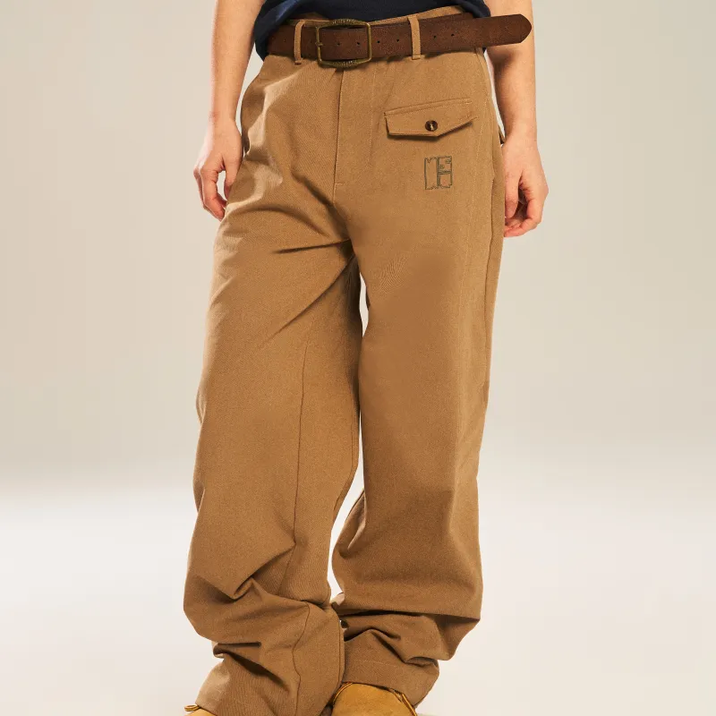 NSTNEW START Cargo Pants Unisex Light Brown-5