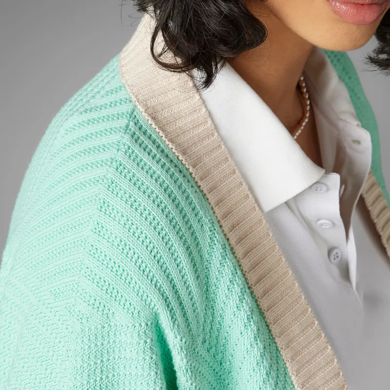 Adidas Originals SS23 Adicolor 70s Retro Series Knitwear Women's Simple Green-5