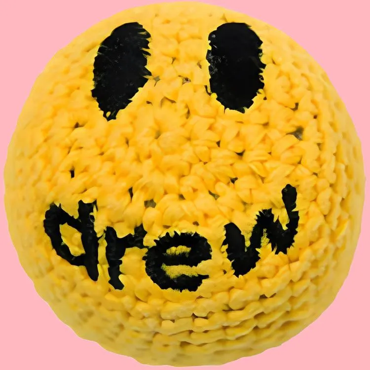 Drew House Mini Smiley Face Sandbag Dolls Plush Doll Small Size High-1