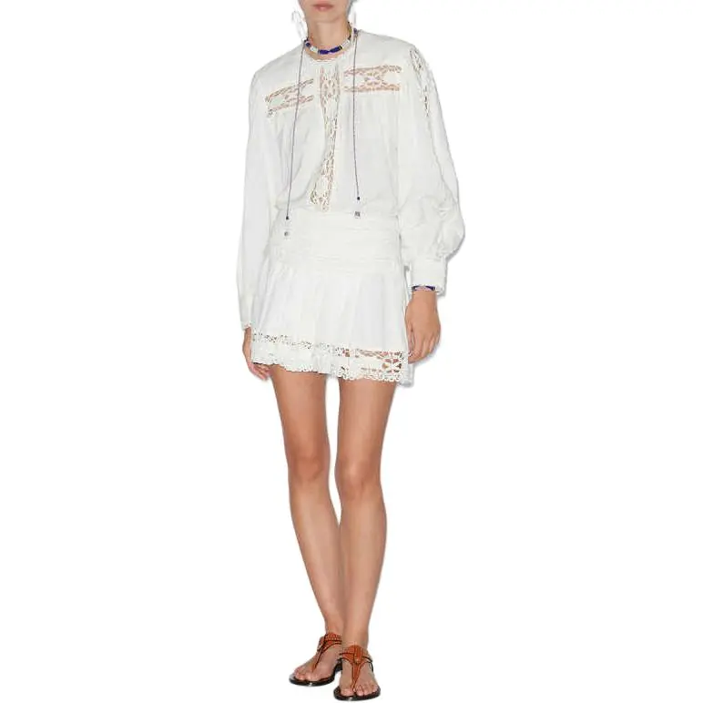 ISABEL MARANT SS25 Casual Short Skirts Women's White-1