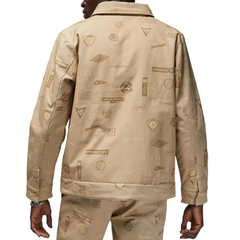 Jordan Flight Heritage Jackets Men Desert Yellow-2