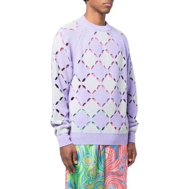 VERSACE Sweaters Men Purple-3