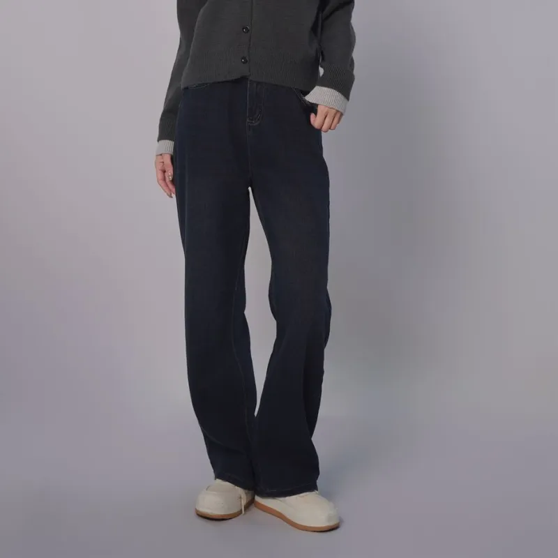 YuChaJia Jeans Women's Blue Gray-5