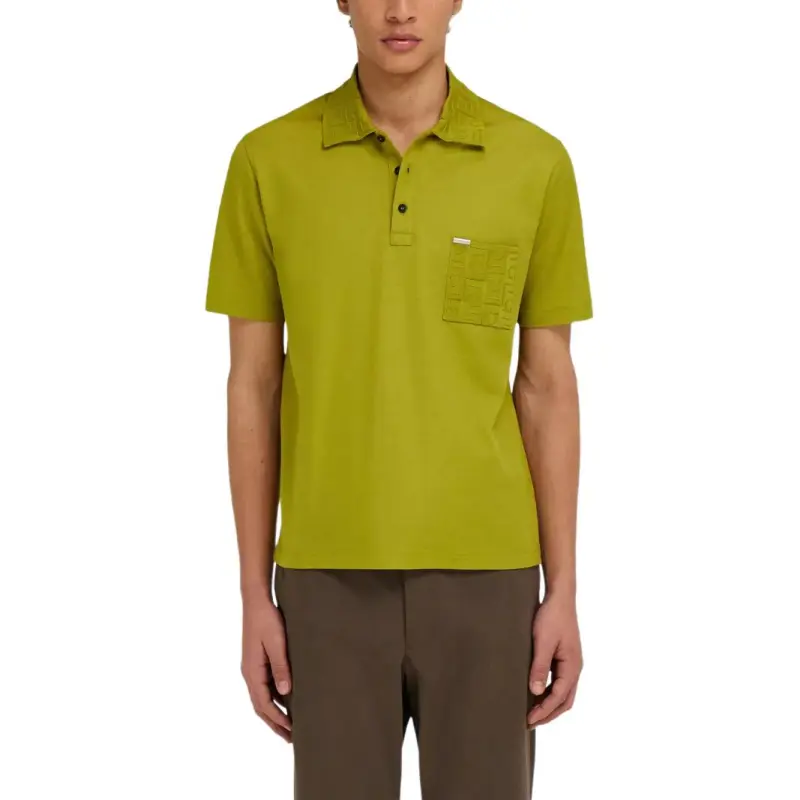 Ferragamo Gancini jacquard Polo Shirt-2