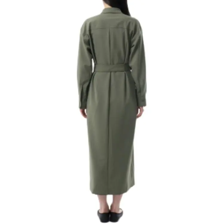 MaxMara Long Sleeved Dress Women's Green-1