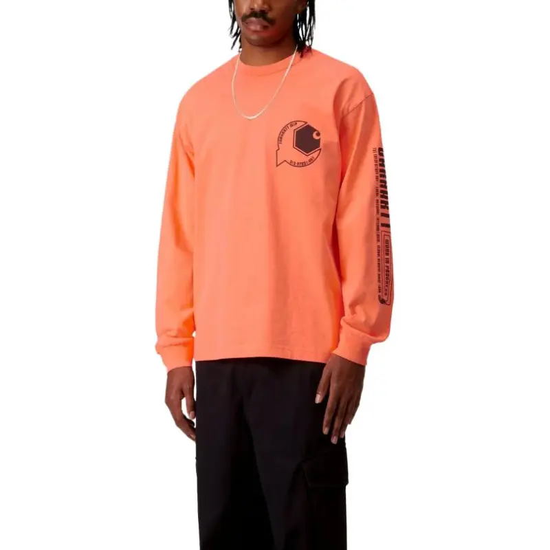 Carhartt WIP T Shirts Men Orange-3