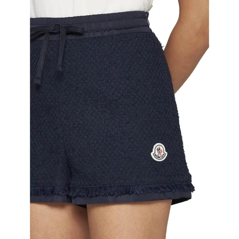Moncler Logo patch Tweed Shorts-3