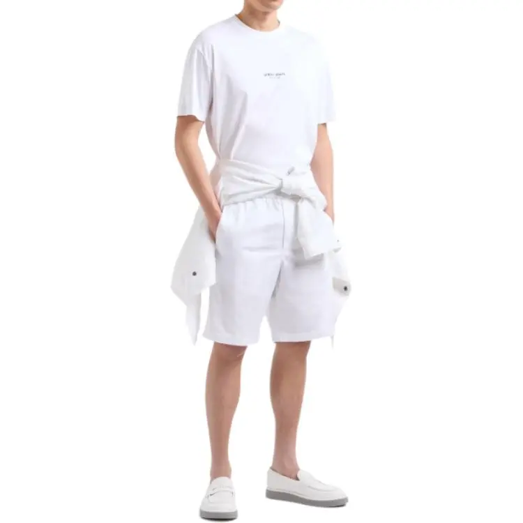 EMPORIO ARMANI Cotton Interlock Crew neck T shirt-1