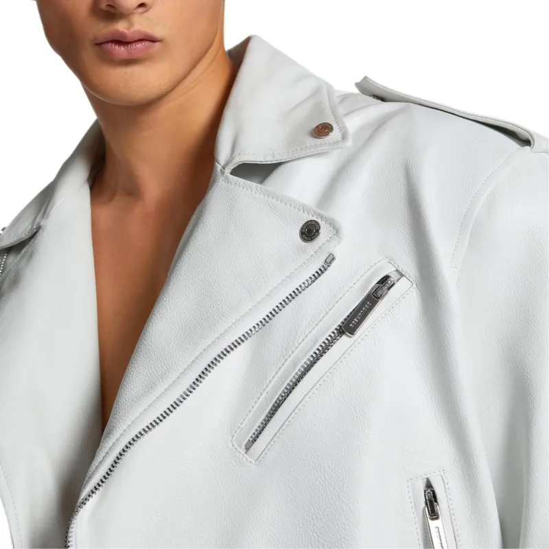 DSQUARED 2 Fringed Leather Jacket-4