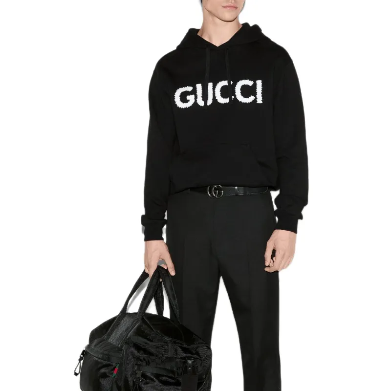 GUCCI Embroidered Jersey Sweatshirt-3
