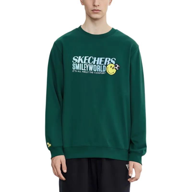 Skechers Sports Life Collection Sweatshirt Men's Yellow Pine Green-2