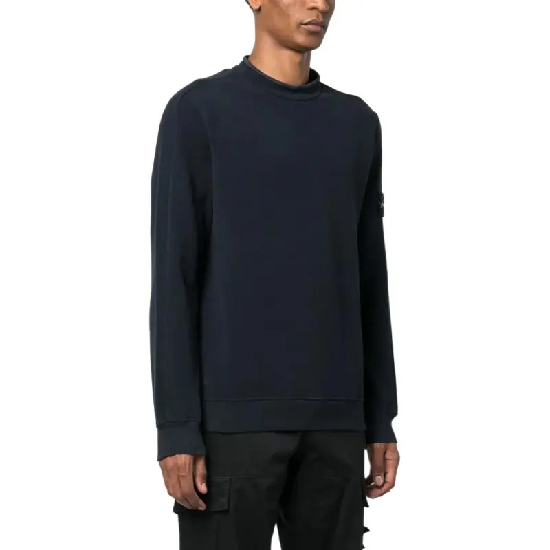 STONE ISLAND Logo Patch Crewneck Sweatshirt-3