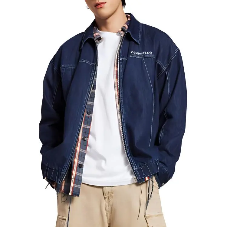 Converse Denim Jacket Men's Blue-2