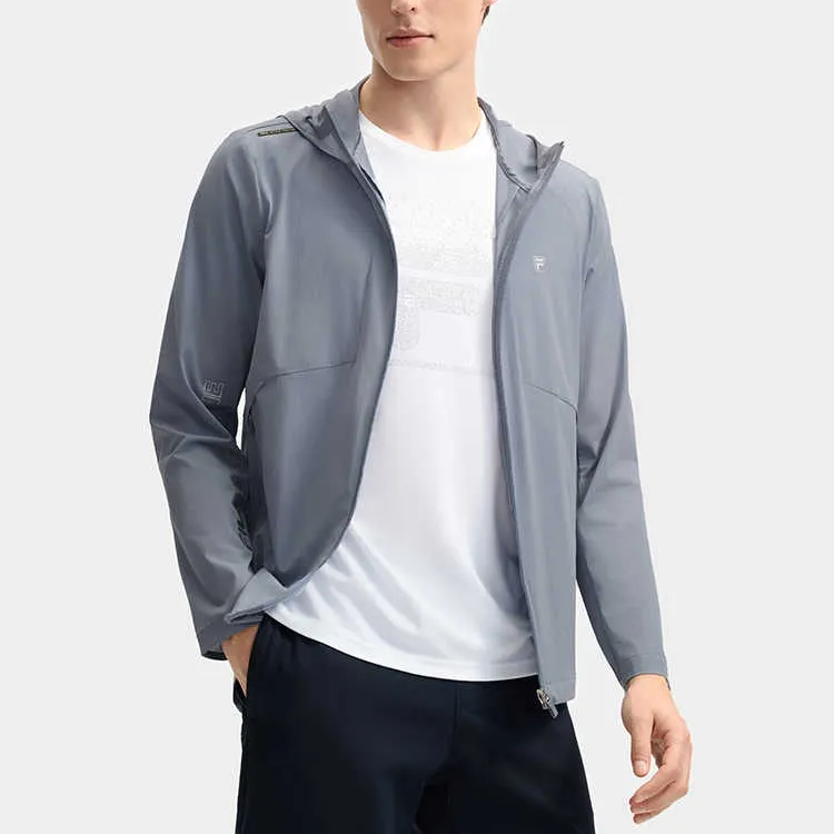 FILA Lifestyle Trench Coat Men's Darkstone Blue BU-3