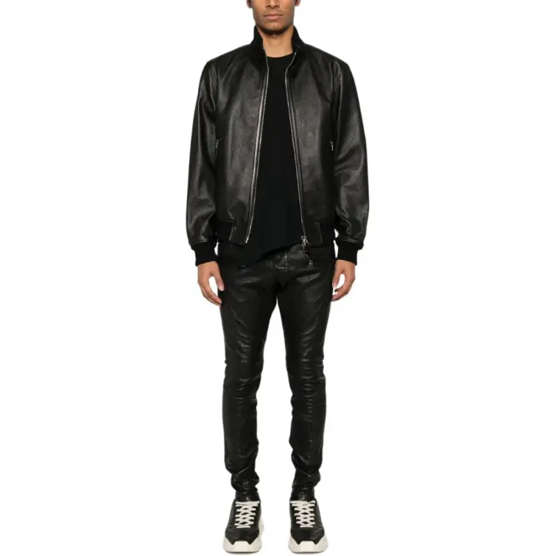 BALMAIN Quilted Leather Trousers-1