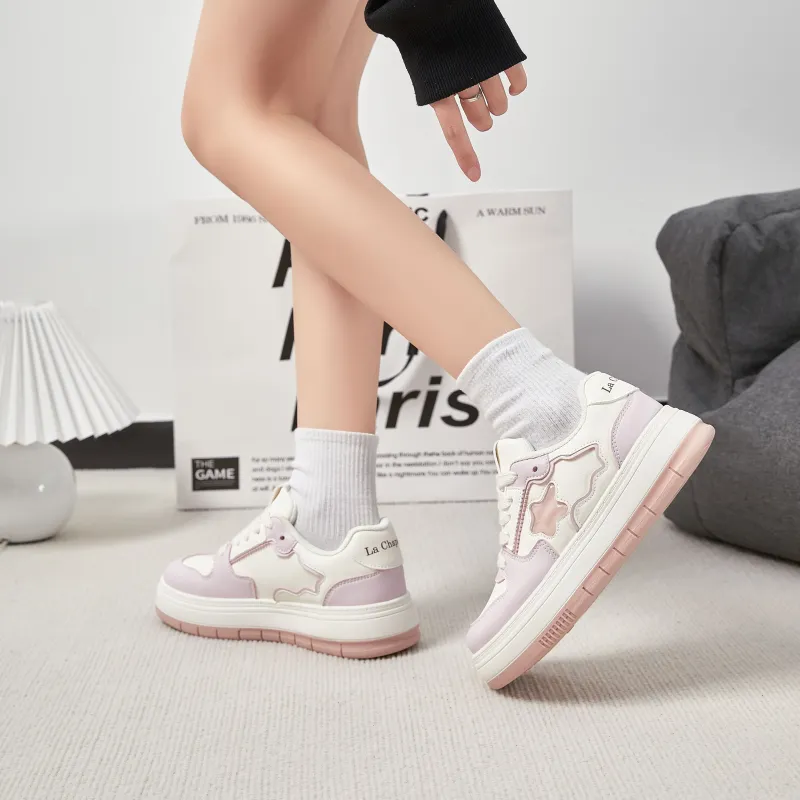 La Chapelle Lightweight Height Increasing Low-Top Skateboard Shoes Women's-16