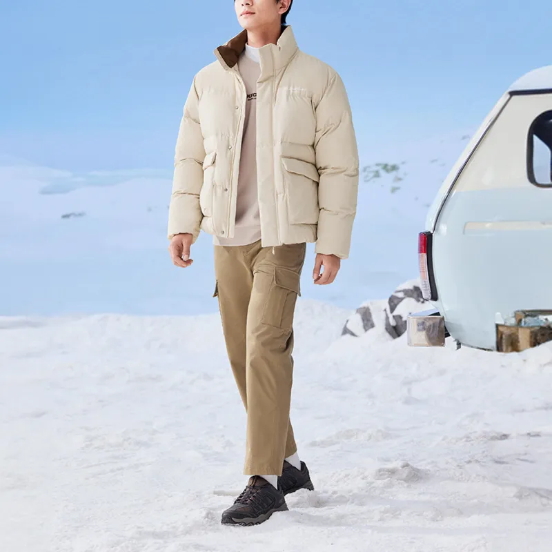 Skechers Sports Alliance Series FW24 Puffer Jacket Unisex Light Brown-4