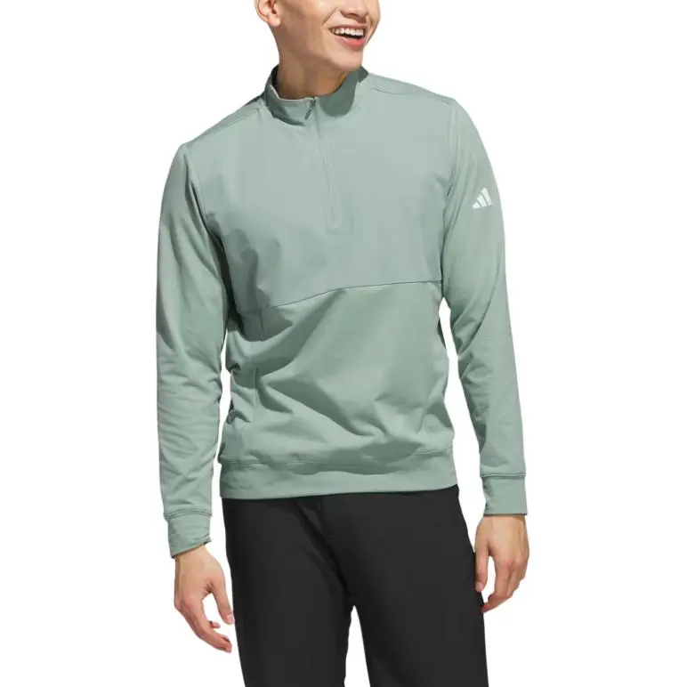 Adidas Free Shipping With AdiClub Ultimate365 Tour Quarter Zip Pullover-1