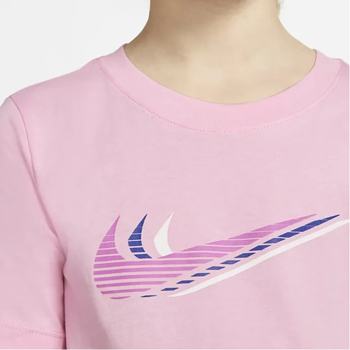 Nike T Shirts Unisex Pink-3