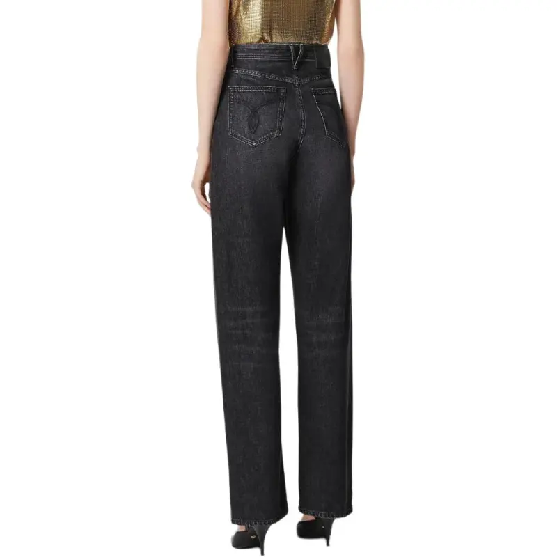 VERSACE SS25 Jeans Women's Black-3