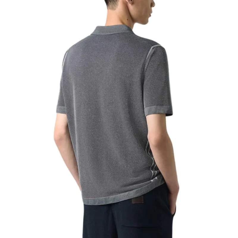 BERLUTI SS25 Polo Shirt Men's Light Dust Blue-2
