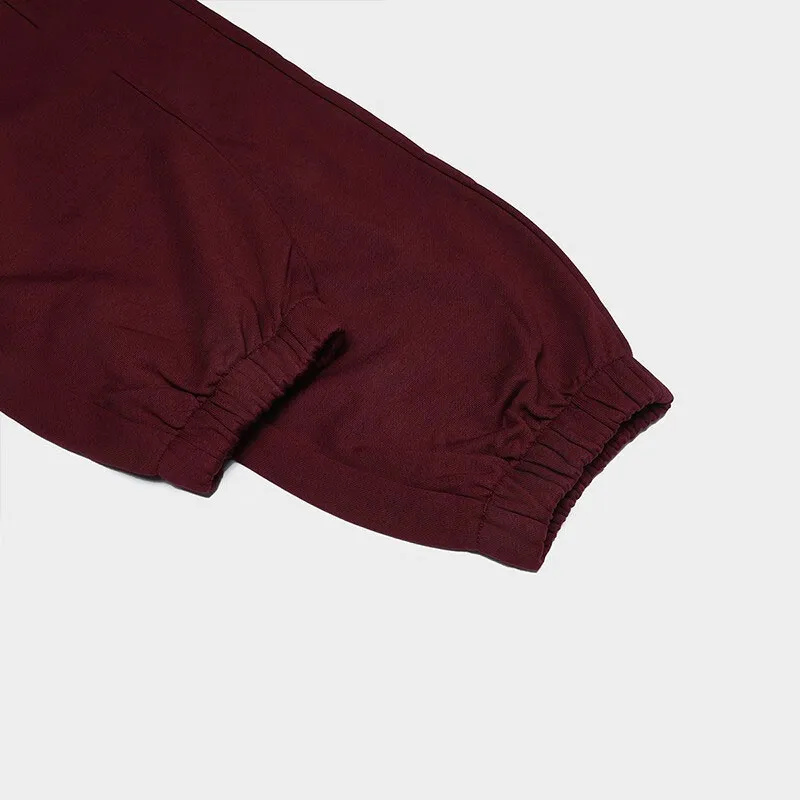 FILA Knitted Sports Pants Women's Fairy Pink Wine Red-2