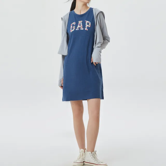 GAP Short-Sleeved Dresses Women's Marine Blue-4