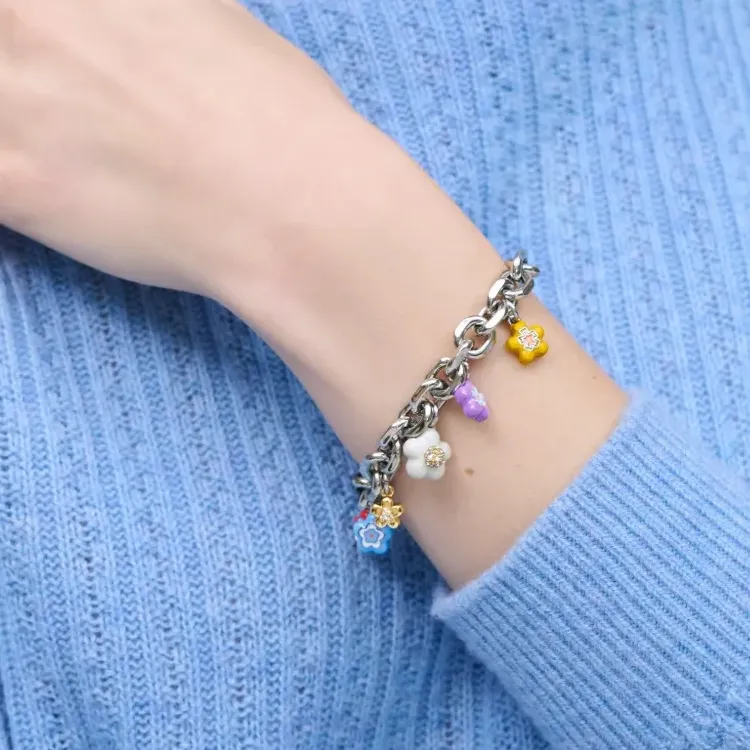 MARC JACOBS The Enamel Wild Daisy Charm Bracelet-2