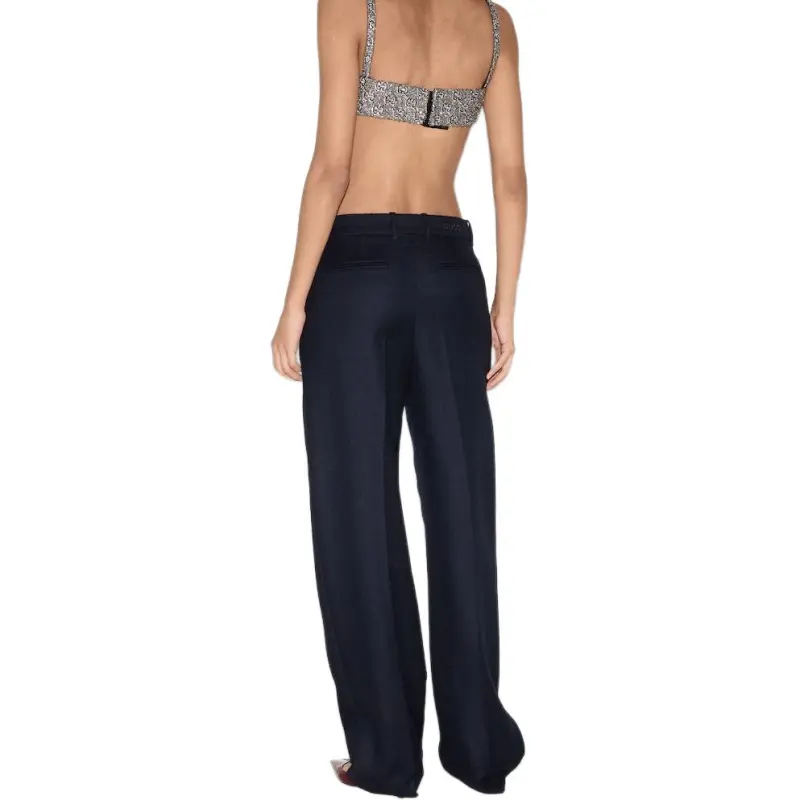 GUCCI SS25 Casual Pants Women's Blue-4