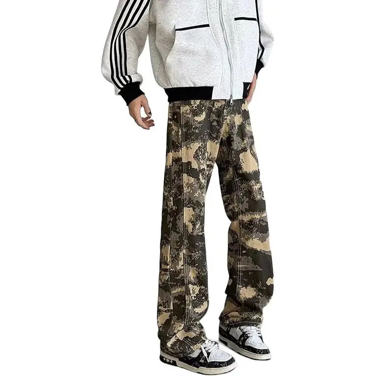 Concubine Zhu Jeans Unisex Camouflage-2