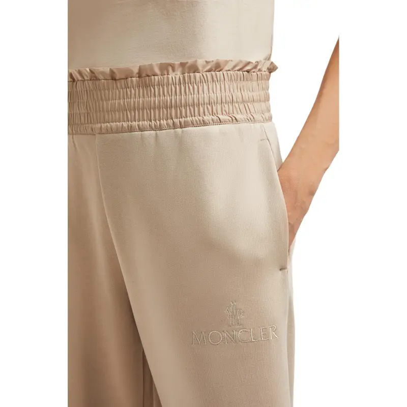 Moncler Logo Embroidered Elastic Waist Pants-4