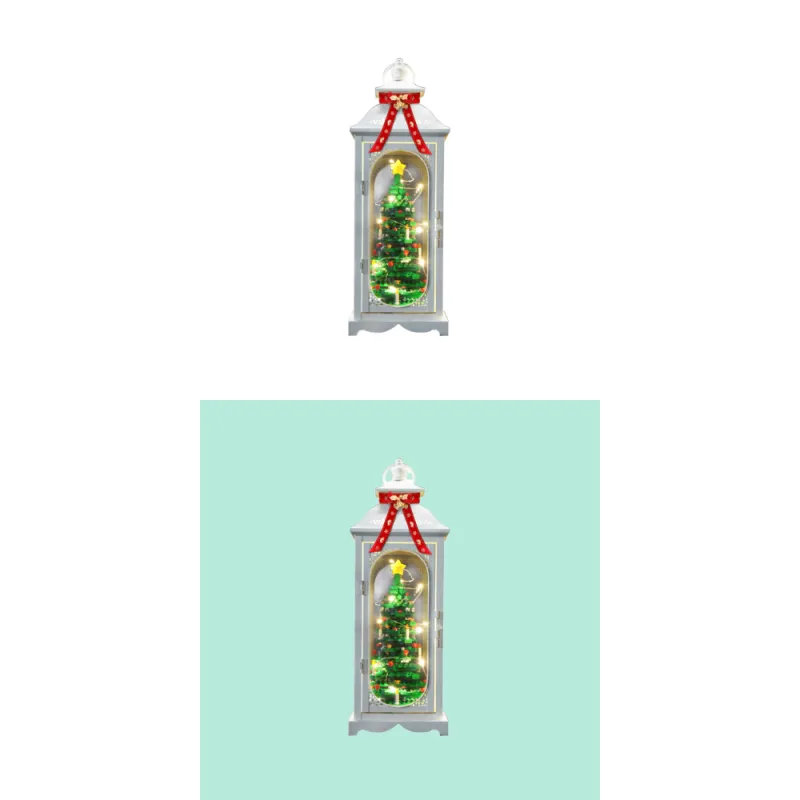 LEGO Creative Christmas Tree & White Mini Lantern Unibody Version A Building Blocks 1 40573  Display Case 3-2
