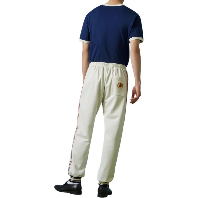 GUCCI Logo patch Cotton Track Pants-2
